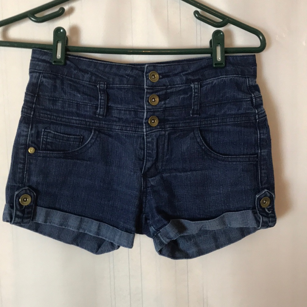 Refuge Cuffed Denim Short Shorts Size 0